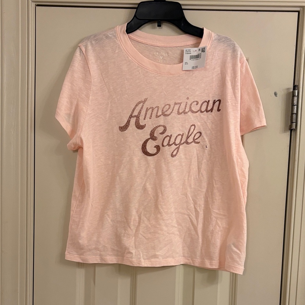 American Eagle Outfitters Pink Short Sleeve Tee